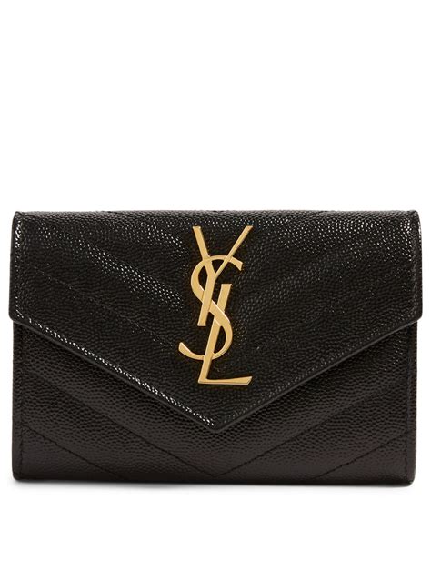 ysl monogramed wallet.